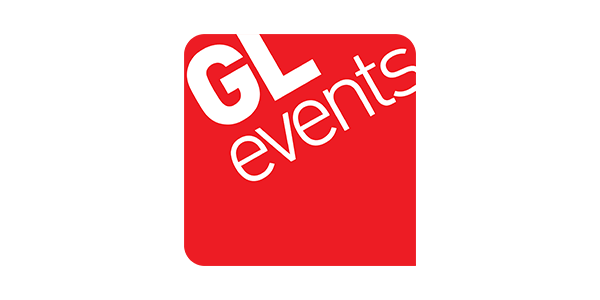 Logo du client GL Event - prestation de stand photo et organisation évènement